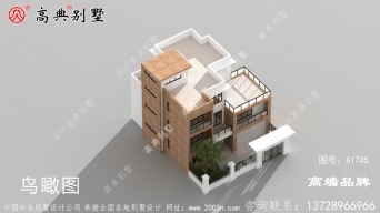 现代风格二层半自建房屋别墅住宅